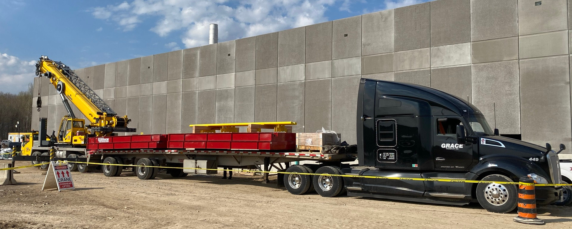 Truck Weigh Scale Installation, Maple Leaf Foods, London, Ontario