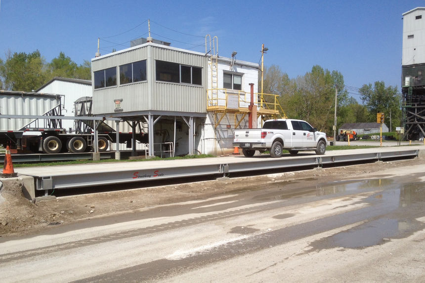 Strathroy Scale Truck on a Truck Scale - A Service Visit?